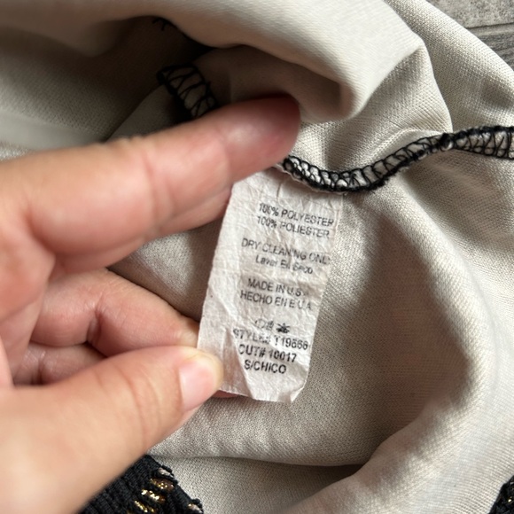 Mock Neck Crochet Gothic Crop Halter Top Tank Diamond Eyelet Detail Gold Glitter - Picture 4 of 4